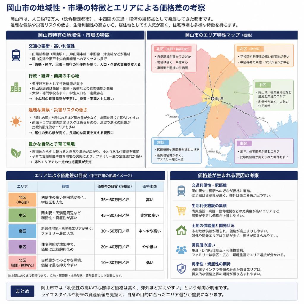 岡山市特有の価格動向