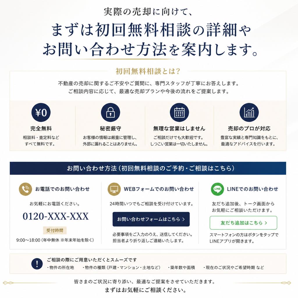 まずは無料相談を！