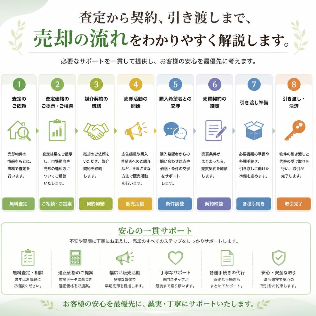 不動産売却の流れ